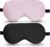 BeeVines 100% Real Mulberry Silk 2 Pack Sleep Mask, Natural Pure Silk Eye Masks with Adjustable Strap for Sleeping, Block Light Eye Sleep Shade Cover, Reduces Puffy Eyes Traveling Gifts