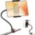 Gooseneck Tablet Holder, 19.69″ Metal Crab Clamp iPad/iPhone Mount for Stroller/Treadmill/Golf Cart/Boat/Mic Stand/Gym Bicycle Handlebar Clamp/Desk, Compatible with 4-13″ iPad Pro/Air/Mini/E-book