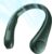 JISULIFE Portable Neck Fan, Hands Free Bladeless Fan, 5 Speeds, 4000 mAh Battery Operated Wearable Personal Fan, Twistable, Rechargeable, Gift for Women Men-Dark Green