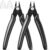 Small Wire Cutters with Spring 2-Pack Diagonal Flush Cutters 5″ Black | for Zip Ties, Model, Jewelry Making, 3d Printer Filament, Electronics, Confined Areas
