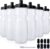 6 Pack 25 oz Sports Water Bottles Sports and Fitness Squeeze Water Bottles BPA Free come with 8 pcs Chalk Labels, 1 Pen(Dishwasher Safe)