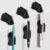 Adhesive Pen Holder for Wall Pencil Holder for Desk Organizer, 6Pack Silicone Pen Holders for Clipboard, Marker Holder Sticky Pen Holder for Desk, Office Teacher Supplies Stylus Holder (6 black)