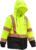 High Visibility Reflective Rain Jacket for Men, ANSI Class 3 Waterproof Hi Vis Safety Rain Gear & Rain Coat for Construction and Road Work, Yellow with Black Bottom, (L/XL)