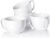 Teocera 16oz Large Coffee Mugs Set of 4 – Thick White Porcelain Cups for Cappuccino, Latte, Tea & Hot Chocolate – Dishwasher Safe Ceramic with Comfort Grip Handles