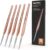 Nicpro Detail Paint Brushes 5 PCS Aesthetic Extra Fine Tip 000 Professional Miniature Painting Artist Set Round 3/0 for Micro Watercolor Oil Acrylic Craft Models Rock Army Paint by Number for Adult