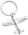 Fanery Sue Custom Airplane Keychain, Personalized 3D Stainless Steel plane Key Chains Engraved with Names, Aviation Gifts for Flight Attendant Pilot Travelers