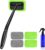 XINDELL Windshield Cleaning Tool, Driver-Control Long Reach Car Window Cleaner with Ergonomic 22″ Handle & Microfiber Pads, No Streak Auto Glass Cleaner for Interior Windshield, SUV, Truck & Car Glass