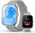 Silver Smart Watch for Men Women with Blood Pressure Monitor, 2.06″ AMOLED Display, Metal IP68 Waterproof Fitness Tracker, 118 Sports, Heart Rate/SpO2/Sleep, Tech Gift, Android iPhone Compatible