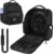 Pilot Bag,Aviation Headset Bag,Flight Bags for Pilots, Multiple Pockets for 15″ Laptop,Aviation Plotter,Glasses,Flight Computer,with Shoulder Strap,Gift for Pilots (Black)