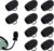 10Pack Aviation Muff Headphone Microphone Body Covers Wind Shields Boom Mic Windscreen Large Black Windshield Noise Sound Reduction High Density Foam for Peltor David Clark Tactical Headset h10-13.4