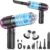 KMM Handheld Car Vacuum Cleaner, 10000PA Vacuum Cleaner & Air Duster, 120W High Power Vacuum Portable Cordless, Hand Held Vacuum Rechargeable with Multi-Nozzles & LED Light for Home, Car, Office