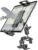Aluminum Tablet Yoke Mount – [Large Clamp] [Thick Case Friendly] Airplane Tablet Holder, Aviation Flight Stick Clip Stand for Pilot, for iPad Pro Air Mini, iPhone, Galaxy, Fire, 6-15.6″ Devices
