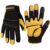 Mens Work Gloves, Synthetic Leather Mechanic Gloves, Utility, Touchscreen, Multipurpose, Construction, Warehouse, Truck Driving (L)