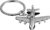 Metal Airplane Keychain, Aircraft Aviation Gift for Pilots | SOLID POLISHED METAL: Crafted from sturdy metal with a bright silver-tone finish that feels substantial and looks premium