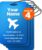 4 PCS Personalized Luggage Tags, Engraved Aluminum Luggage Tag, Custom Luggage Tag for Bag Id, Custom Suitcase Tag, Backpack Tag, Personalized Name Tags for Travel (Blue)