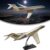 1:72 Large Model Jet Airplane, Global 7500 Plane Model Resin Aircraft Model for Office Home Desk Decor and Aircraft Enthusiasts Collection or Presents (9×19.7inch)