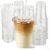100 Pack 12 oz Clear Plastic Cups with Lids and Straws, [Leak-Proof & Snug Fit] Disposable Iced Coffee Cups for Smoothies, Bubble Tea and Cold Drinks, BPA Free Crystal Clear PET Tumblers