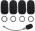Mic Cover Compatible with Lightspeed Zulu, Sierra, Tango & PFX Aviation Headsets, 4-Pack Foam Mic Windscreen + 4 Silicone O-Rings