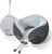 SKYTRAX COMF® Premium Ergonomic Memory Foam Travel Neck Pillow, Washable Cooling Ice Silk Cover, Firm Neck Support for Airplane Long Flights & Pain Relief, with Portable Carry Case (Grey)