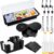 Mifoci Bartending Supplies 4 Compartments Garnish Tray with Lid Bar Caddy 3 Tier Glass Rimmer Stainless Steel Bottle Pourers Juice Pouring Cocktail Tools Plastic Serving Accessories