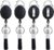 4 Pack Retractable Pen Pencil Holder with 24” Steel pull Cord, Ideal for Nurses, Carpenters, Mechanics, Architects, Office Workers