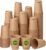 600 Pack 12 oz Disposable Paper Cups, Brown Coffee Cups Unbleached Kraft Paper, Sturdy Leak Resistant Hot/Cold Disposable Cups for Party Home Office