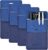 Cacturism Pocket Protector, 4 Pack Premium PU Leather Men Women Pen Holder Pouch Pocket Organizer For Shirts, Lab Coats, Pants – Multi-Purpose-Holds Pens, Pointers, Pencils, Ruler, Tools (Blue 4 Pcs)