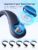 JISULIFE Portable Neck Fan, Hands Free Bladeless Fan, 5 Speeds, 4000 mAh Battery Operated Wearable Personal Fan, Twistable, Rechargeable, Gift for Women Men-Blue