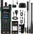 BAOFENG UV-32 Ham Radio 10W Long Range Handheld with GPS, Bluetooth App Programming, Waterproof Speaker Mic & 3 Antennas Kit, USB-C Rechargeable Dual Band Two Way Radio NOAA Weather Scan for Survival