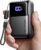 INIU 20000mAh Laptop Power Bank, Ultra Compact 65W PD Dual Fast Charging Portable Charger, Flight-Safe Battery Pack with USB C Cable for Travel, Families, Outdoor, Hiking, Metallic Black