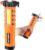 Emergency Car Flashlight with Seatbelt Cutter and Window Breaker, LED Work Light & Flash Beacon, Life-Saving Car Escape Tool for Roadside Safety (Orange)
