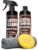 Car Leather Cleaner and Conditioner – pH Neutral, Non-Toxic & Non-Greasy – Gently Cleans, Restores and Protects Leather Seats and Interior – Safe for Leather Furniture, Couch & Sofa – 36 fl. Oz. Kit