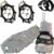 Limm Ice Snow Traction Cleats – Lightweight Crampon Cleats for Walking on Snow & Ice – Anti Slip Grippers Fasten Quickly & Easily Over Footwear – Protable Grips for Shoes and Boots