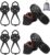 Non Slip Gripper Spike, Ice Grippers Traction Cleats Snow Shoe Spikes Grips Crampons with 10 Steel Studs Cleats 1/2/3 Pairs