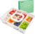 TCHZA Snackle Box Container, Dishwasher Safety – Divided Serving Tray with Lid and Handle, Charcuterie Board for Portable Snack Platters – Clear Organizer for Fruits Snacks,Perfect for Road Travel