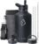 BUZIO 64 oz Water Bottle Insulated with Straw & 3 lid and Carrying Pouch, Leak Proof Half Gallon Stainless Steel Water Flask Jug, Cold for 48 Hrs Double Vacuum Thermo Canteen, BPA-Free, Black