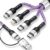 Dual Type-C 4-in2 Multi Charging Cable 5FT, Travel Essential for Airplane & Cruise Trips, USB A/C to Dual USB C/IP/Micro USB, Compatible for iPhone 17-8, Android, iPad, Galaxy, Tablet