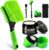 Wheel Brush, Tire Brush, Wheel Cleaner Brush Set – Tire Cleaning Kit with Tire Brush, Wheel Detail Brush, Tire Shine Applicator, Tire Dressing Cream, Microfiber Towel & Storage Bag | Not Just a Brush — A Complete Tire & Wheel Care System