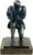 Executive Knight Pen Holder – Decorative Resin Pencil Pen Holders Desktop Organizer For Men (Blue)