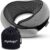 FlyHugz® Neck Travel Pillow Memory Foam Neck Pillow for Comfort on Airplane Compact and Ergonomic Design for Travel, Car Rides, and Home Use Ideal for Adults and Kids.