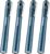WORKPRO LED Pen Light, Aluminum Pen Flashlights, Pocket Flashlight with Clip for Inspection, Emergency, Everyday, 2AAA Batteries Included, Blue (4-Pack)