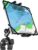 Boat Helm Tablet Mount, Marine Rail Tablet Holder with Aluminum Arm, 360° Adjustable Sailboat Pole Rod Handle Bar Clamp Mount for iPad Pro 13 12.9 11 Air Mini, Galaxy Tab, iPhone, 4-13″ Device