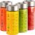 Sursip Wide Mouth Borosilicate Glass Juice Bottles 12oz 4 Pack with Lids | Wide Mouth, Stainless Steel Lids, Leakproof, BPA Free, Heat-Resistant Borosilicate Glass