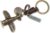 Funny 3D Keychain Gifts for Men | Handcrafted Leather Women Key Chains | Cute Key Charm Vintage Accessory