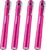 WORKPRO LED Pen Light, Aluminum Pen Flashlights, Pocket Flashlight with Clip for Inspection, Emergency, Everyday, 2AAA Batteries Include, Pink(4-Pack)