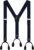Moulen Men’s Y-Back 1.4 Inches Wide Button End Elastic Adjustable Suspenders