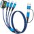 Multi Charging Cable for iPhone Watch Charger, 4 in 2 USB A/C Phone Charger Cord with Dual Type-C/IP, iWatch Cable Nylon Cruise Essentials 2026 Compatible with iWatch/Phone 17-11/Pod/Android, 5FT