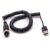 GX12 Female 4 Pin Aviation Plug to USB2.0 Type-A Male Cable 3 Meter