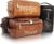 PUREFLY Mens Toiletry Travel Bag Personalized, Custom Leather Toiletries Shaving Bag, Ideas Gifts for Birthday, Anniversary, Groomsmen, Graduation, Christmas, Engraved with Pattern and Text
