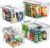 Plastic Storage Bins with Lids Stackable organization and Storage Containers for Organizing Snacks, Crafts, Tools Clear Storage Box with Latching handle(Clear, 2PCS-4.5QT 2PCS-8.5QT)